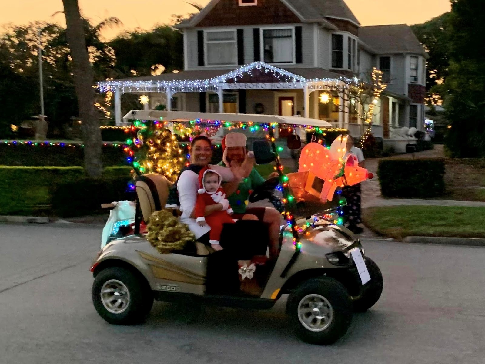 Holiday Golf Cart Parade Old Southeast Neighborhood Association St